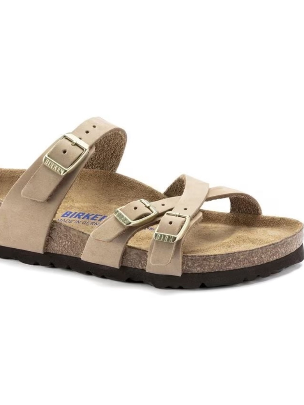 NEW Birkenstock Franca SFB Sandcastle Nubuck Leather Women EU 37 Regular